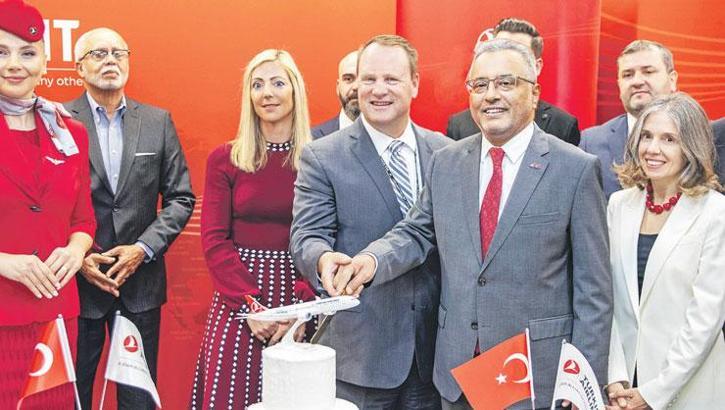 Türk Hava Yolları, Detroit uçuşlarına başladı