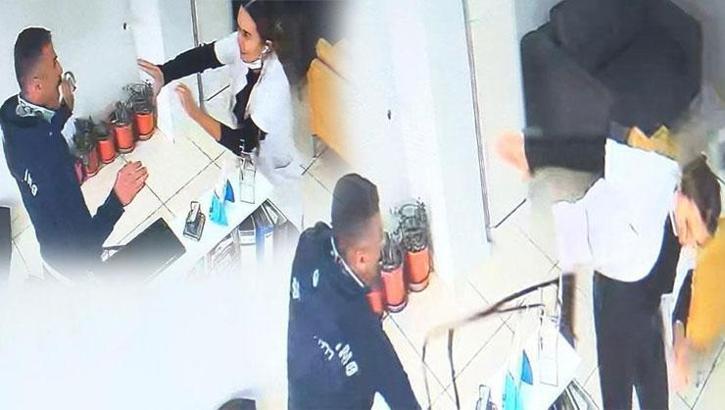 İstanbul'da dehşet anları kamerada! Tedaviyi beğenmeyip diş doktorunu darp etti
