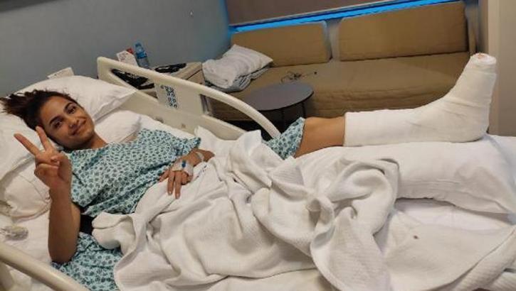 Kesilmek zorunda denilen bacağını 'Yüzyılın Mucize'si kurtardı