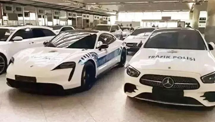 Hepsi birbirinden lüks! El konulan araçlar polis otosu oldu