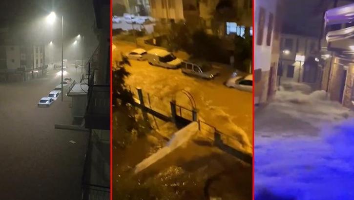 Antalya'da şiddetli yağış sele neden oldu! Okullar tatil edildi, motokuryelere yasak geldi