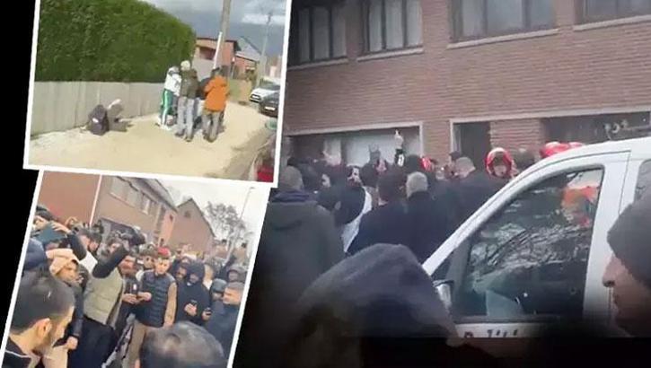 Belçika'da PKK provokasyonuna Türk vatandaşlarından sert tepki! Yaralılar var