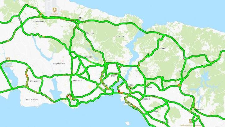 İstanbul trafiğinde bayram havası