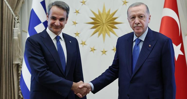 Miçotakis'le kritik görüşme! Cumhurbaşkanı Erdoğan'dan diyalog vurgusu: Aramızda çözülemeyecek bir sorun yok