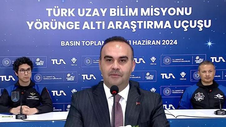 Türkiye'nin 2. uzay yolculuğu! Bakan Kacır: 2030 yılına kadar uzay limanı kuracağız