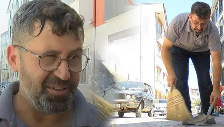 Mahalleli korkudan çöp atamıyor! 4 sokağı günde 3 kez süpürüyor