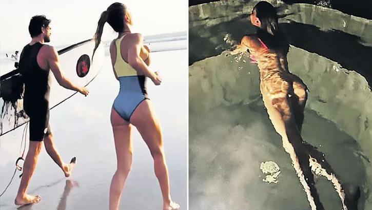 Sevgilisine poz verdi