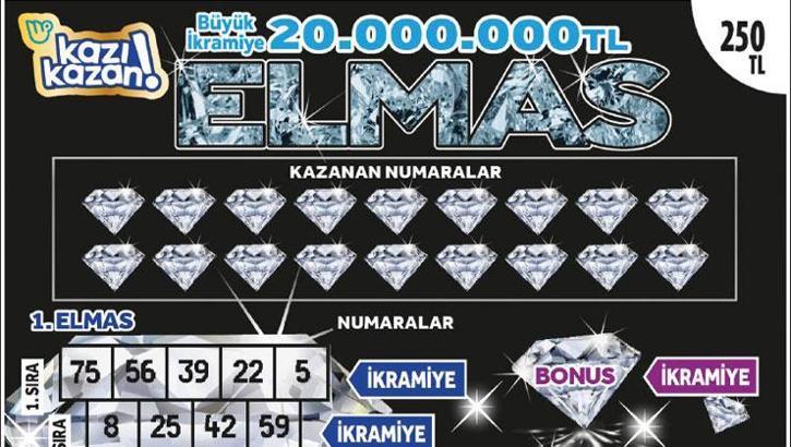 20 milyon TL ikramiyesi ile göz kamaştıran Elmas!