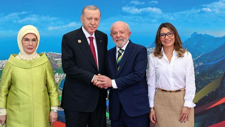 Cumhurbaşkanı Erdoğan G20 Zirvesi'ne katıldı! Resmi törenle karşılandı