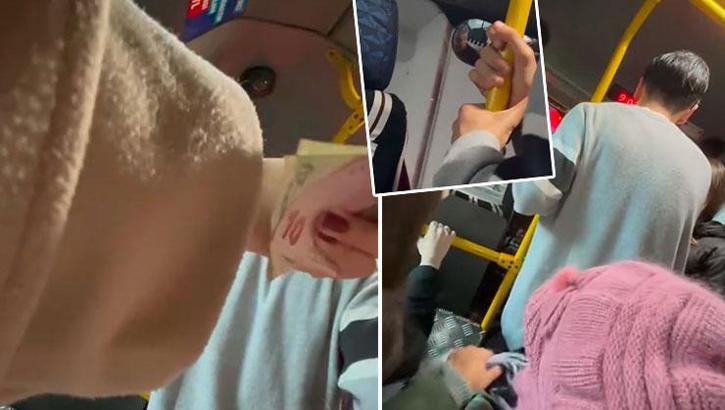 Minibüste ücret tartışması! Kapıları kilitleyip herkese fırça çekti
