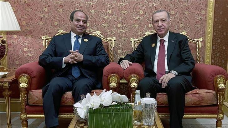 Cumhurbaşkanı Erdoğan, Mısır lideri Sisi ile görüştü