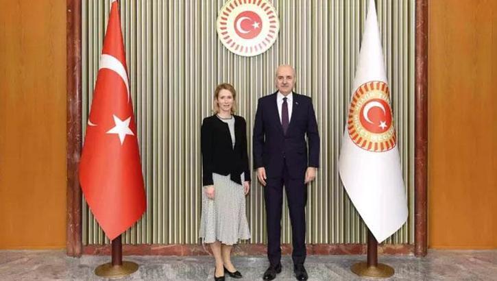 TBMM Başkanı Kurtulmuş, Kaja Kallas’ı kabul etti