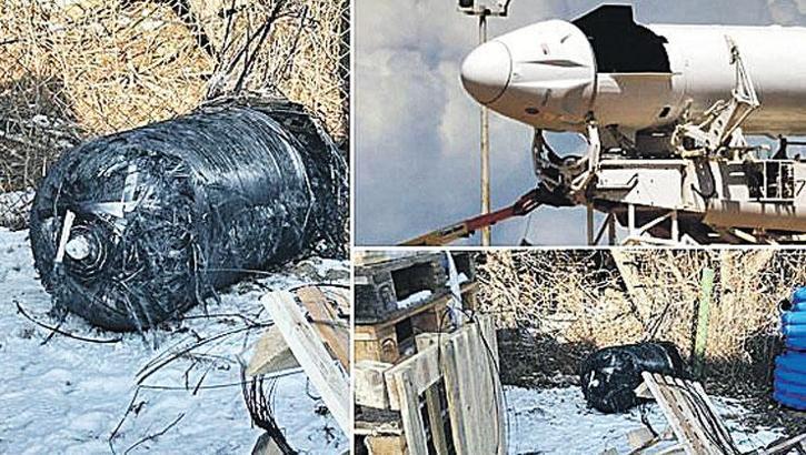 SpaceX enkazı köye düştü