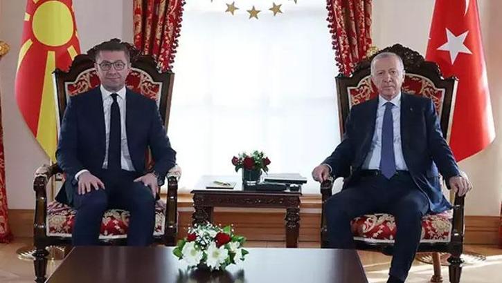 Cumhurbaşkanı Erdoğan, Kuzey Makedonya Başbakanı Mickoski’yi kabul etti