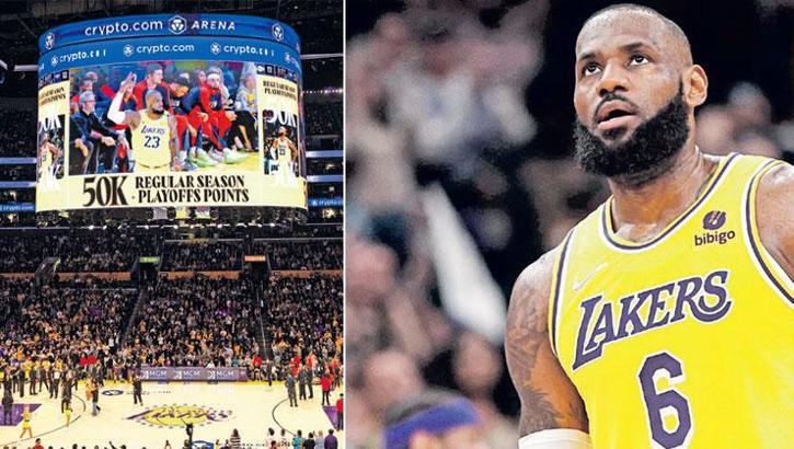 LeBron 50 bini geçti