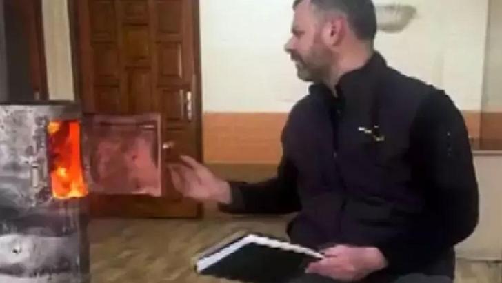 800 bin liralık veresiye defterini cayır cayır yaktı