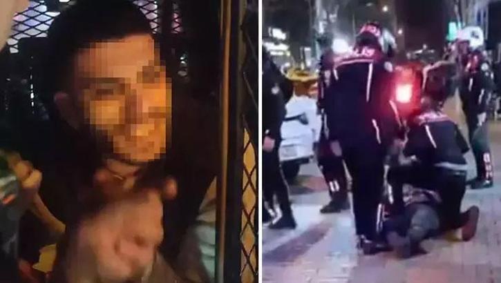 Şehir magandasından polise tehdit! ‘Karınla, çocuğunla gezemezsin’