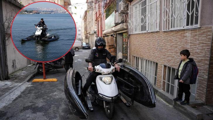 Hem karada hem denizde gidebilen motosiklet tasarladı! Gören şaşırıp kalıyor