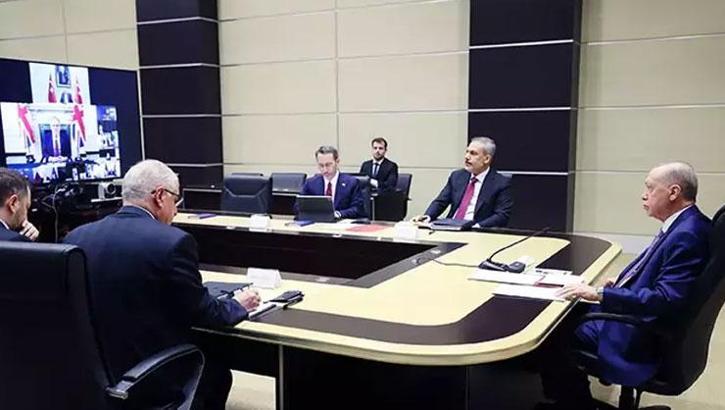 Cumhurbaşkanı Erdoğan, Çevrimiçi Liderler Toplantısı'na katıldı