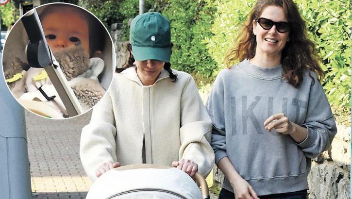 Burcu Biricik'in kızı Luna bebek göründü