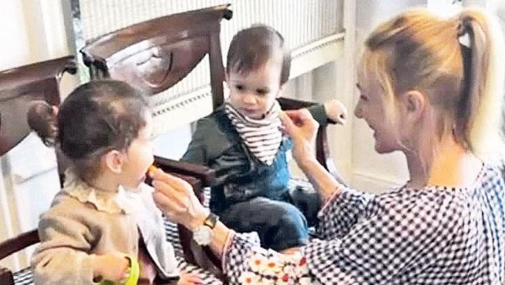 Bettina Machler torunlarla Paskalya keyfinde!