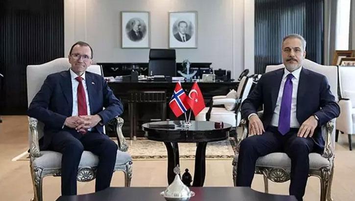 Dışişleri Bakanı Hakan Fidan ve Norveçli Bakan görüşme gerçekleştirdi