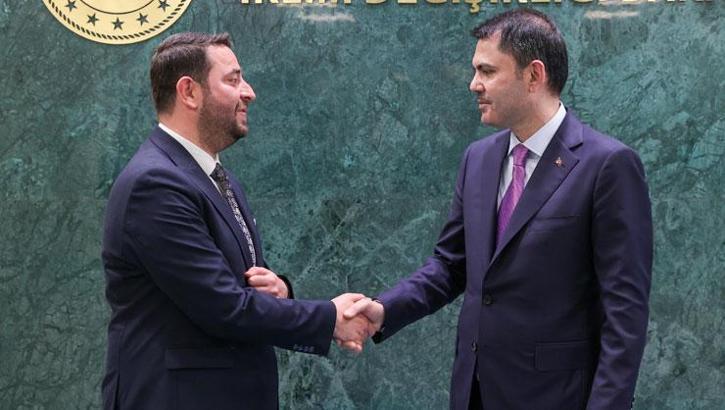 Samandağ Belediye Başkanı Emrah Karaçay’dan Bakan Kurum’a teşekkür ziyareti