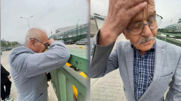 Hastane dönüşü eşini otobüste unuttu! Yaşlı adam yaşadığı panik kameraya yansıdı