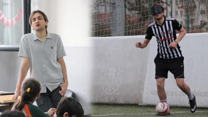 Gözleri ne okulda ne sahada engel