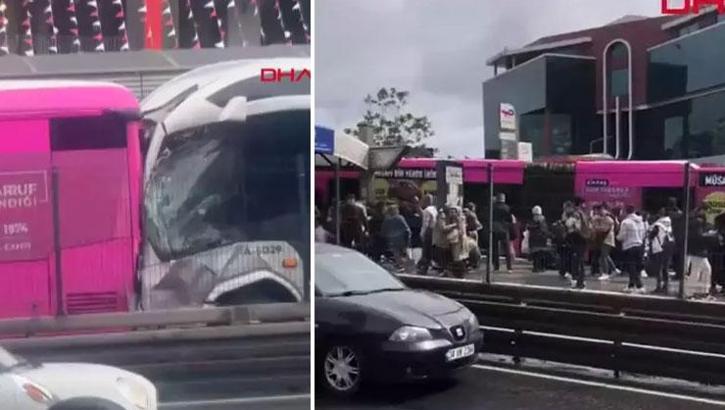 İstanbul'da iki metrobüs çarpıştı! 1 ölü, 20 yaralı