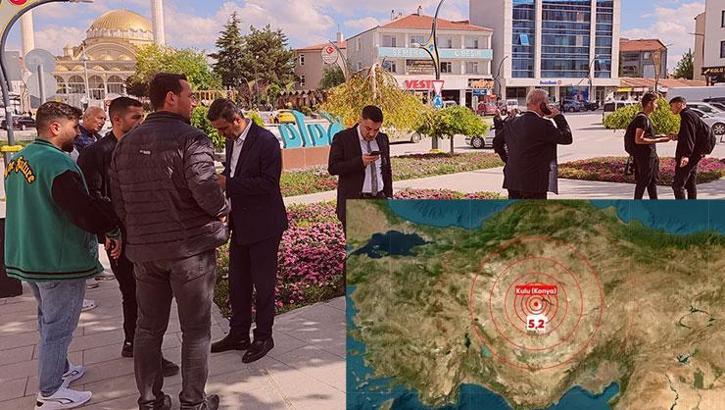 Konya'da deprem! AFAD'dan ilk açıklama: 5.2 büyüklüğünde, merkez üssü Kulu ilçesi