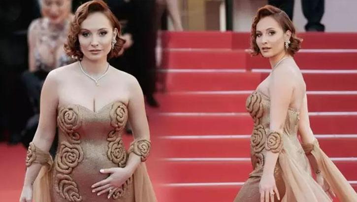 Güzel haberi Cannes'da verdi! 4 aylık hamile