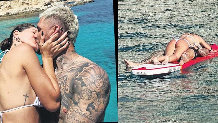 Ibiza yangın yeri! Tanrıça’ dediği aşkını öpücük yağmuruna tuttu