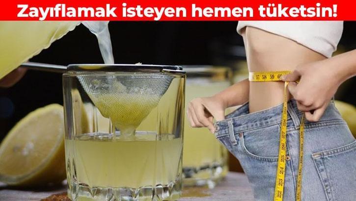 Limon suyuyla birleştirip için! Yaz bitmeden iğne ipliğe döndürüyor: Saatlerce tok tutuyor, hızla kilo verdiriyor