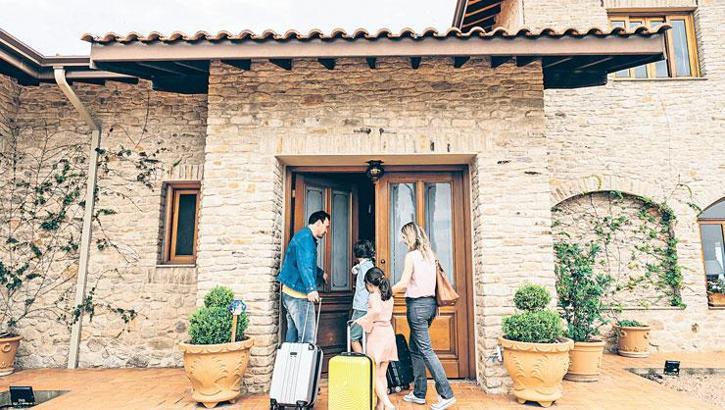 Yazlık evde 'belge'li tatil