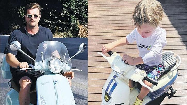 Kıvanç Tatlıtuğ'un oğlu Kurt Efe resmen babasına çekti!