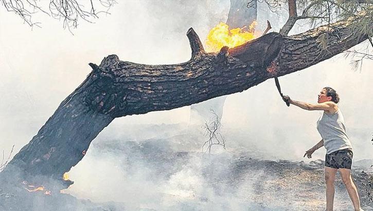 İki gün arayla aynı yerde orman yangını