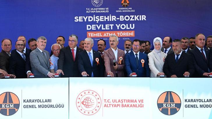 Seydişehir-Bozkır Devlet Yolu’nun temeli atıldı