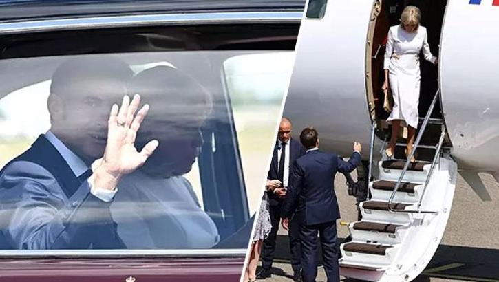 Macron çifti yine gündemde! Bu kez de eşinin elini tutmadı