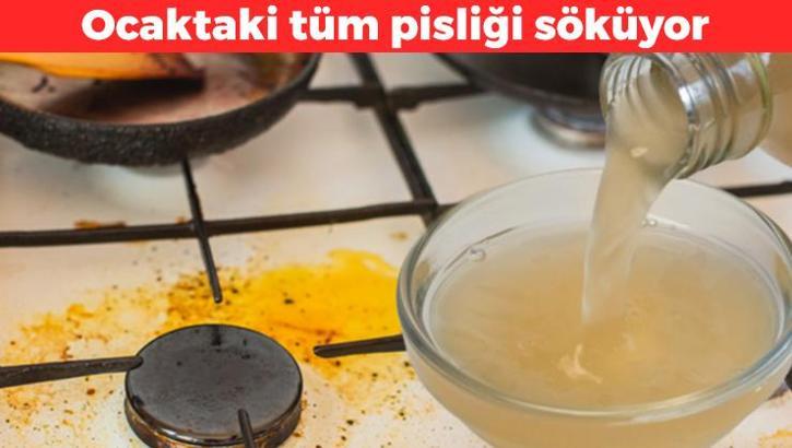 Ocaktaki tüm pisliği söküyor! Doğal yağ çözücü sprey tarifi: Mutfağınızda kimyasal temizleyici kullanmaya son veriyor