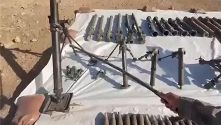 MSB görüntüleri paylaştı! 33 odalı PKK mağarasından cephanelik çıktı