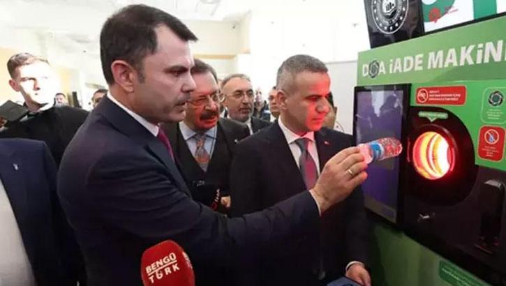 Bakan Kurum açıkladı! 6 ile daha Depozito İade Makineleri kuruluyor