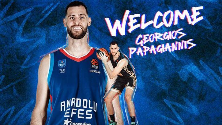 Anadolu Efes Yunan basketçi Papagiannis ile 2+1 yıllık sözleşme imzaladı