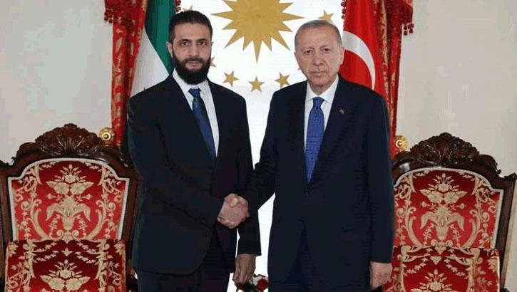 Cumhurbaşkanı Erdoğan, Suriye Cumhurbaşkanı Şara ile görüştü