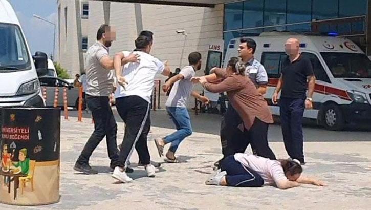 Bebeğinin öldüğünü öğrendi eşinin ailesine saldırdı