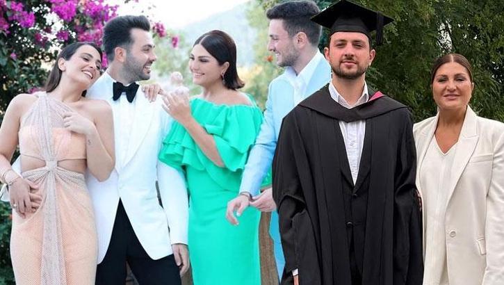 Sibel Can'ın Londra'da gurur günü! Küçük oğlu Emir mezun oldu