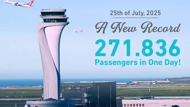 İstanbul Havalimanı yolcu rekoru kırdı