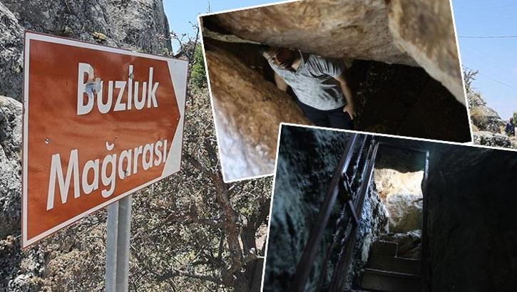 Termometreler çıldırdı, vatandaş sıcaktan kaçtı! Çareyi Buzluk Mağarası'nda buldular