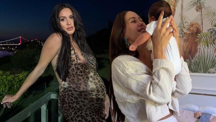 Sahra Işık 50 günlük bebeğiyle deniz keyfi yaptı! "Kim demiş olmaz diye'