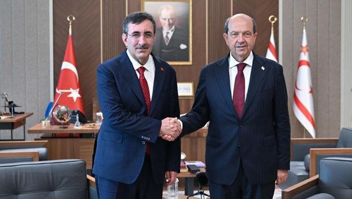 Cumhurbaşkanı Yardımcısı Yılmaz, KKTC Cumhurbaşkanı Tatar ile görüştü